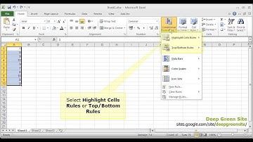 MS Excel 2010 / How to apply cells fill and font color based on cell value