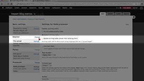 144. Verifying and adjusting our blog entry feeds importer settings (a Drupal how-to)