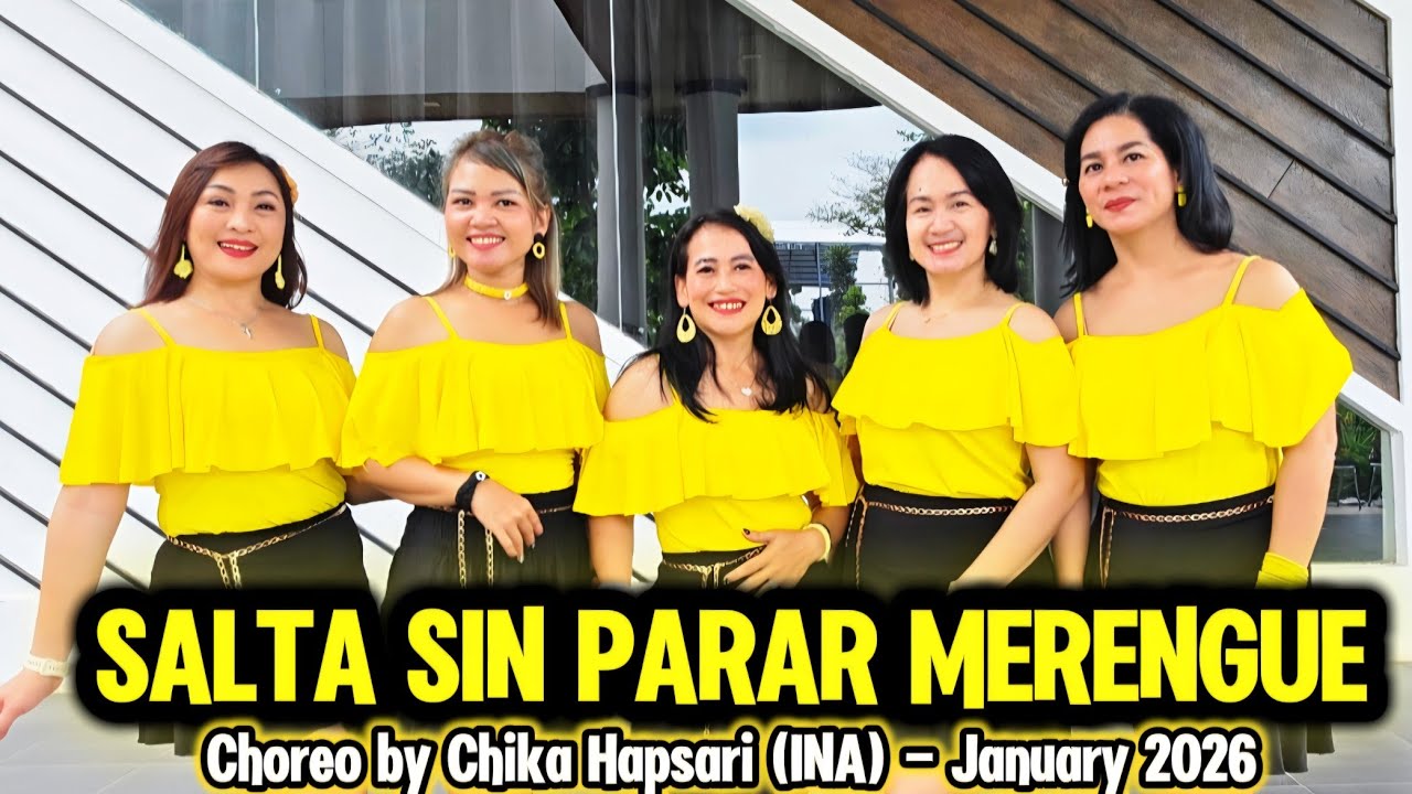 SALTA SIN PARAR MERENGUE || Line Dance || Demo by Astri & Happy Beauty LD Class