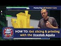 How to get slicing & printing with the Voxelab Aquila 3D Printer using Cura.