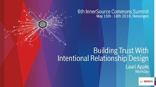 Lauri Apple on the ISC.S6 - Building Trust With Intentional Relationship Design