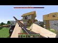 DESTROYING PILLAGERS RAID (7 WAVES) USING WORLD WAR I WEAPONS IN MINECRAFT