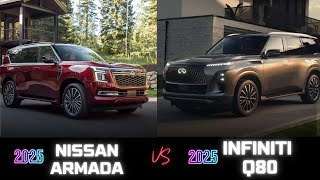 2025 Nissan Armada vs Infiniti QX80: Full Comparison – Which Luxury SUV Wins? Qx80 Vs Armada Pre Owned Battle Of The Brothers