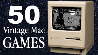50 Vintage Mac Games in 15 Minutes! (Black & White 68K Macintosh Games)