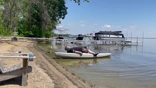 Grandpa Tries To Balance Himself On Kayak - 1504035