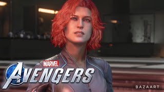 Black Widow Infiltrates AIM With Age Of Ultron MCU Outfit - Marvel's Avengers Game (HD60FPS)