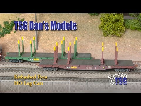 HO Scale Tyco Kitbashed Log Cars Dan's Models