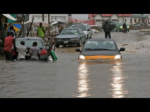 Flood in Lagos State, Nigeria.