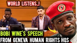 BREAKING! Bobi Wine exposes Museveni at Geneva human rights HQs 