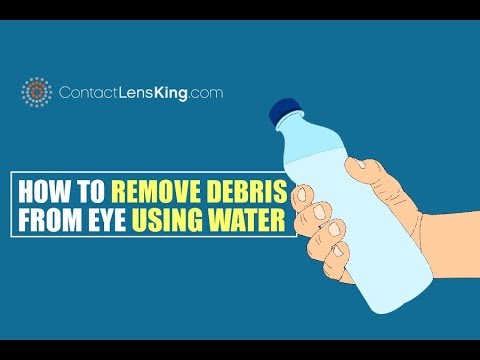 How to Remove Foreign Particles from the Eye Using Water