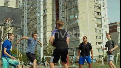 Basketball Player Making Block Shot During Game | Stock Footage - Envato elements