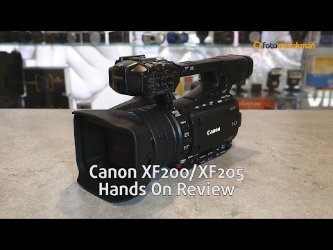 Canon XF200 XF205 Hands on review