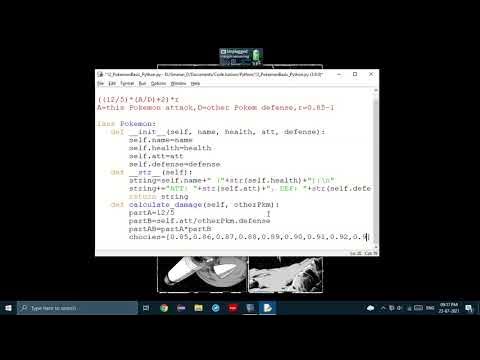 How to create a simple Pokemon game in Python #Pokemoninpython - YouTube
