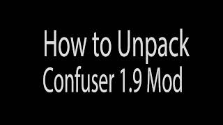 How to Unpack Confuser 1.9