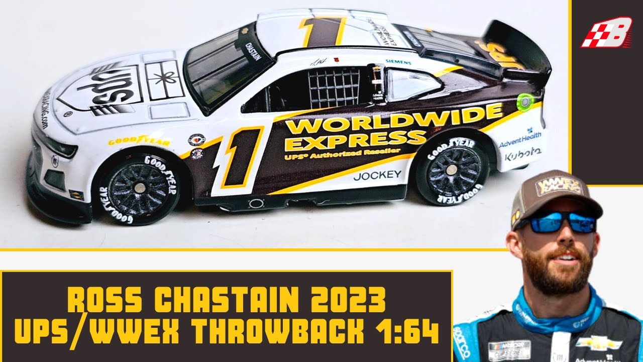 **NASCAR DIE-CAST REVIEW** Ross Chastain 2023 UPS/WWEX Throwback 1:64