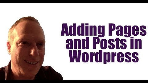 Wordpress Training Video 6   Adding Pages and Posts in Wordpress   Baer On Marketing