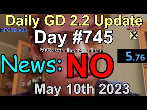 Daily Geometry Dash 2.2 Update: Day 745 (SPEEDRUN ANY% 5.76 WORLD RECORD)