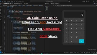 3D Calculator using Html &amp; CSS and Javascript #css #javascript #html #calculator #viralvideo