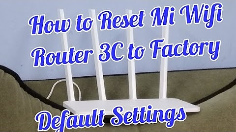 How to Reset Mi Router 3C to Factory Settings | Hindi