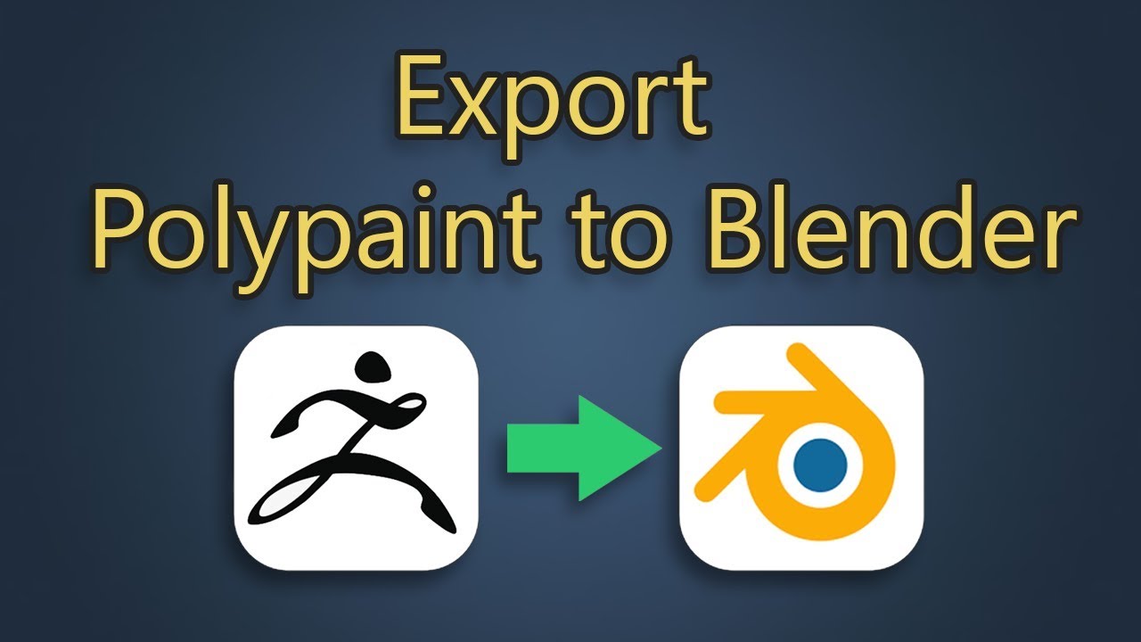 how to export zbrush polypaint