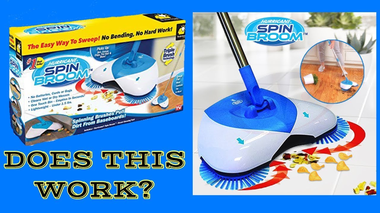 Hurricane Spin Broom Review DOES THIS THING REALLY WORK? YouTube