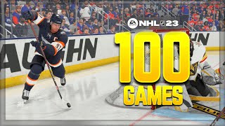 I Played 100 Games of NHL 23... here's what happened!