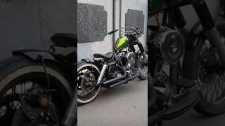 Awesome EVO build with beautiful paint. Perfect chop. #motorcycle #harleydavidson