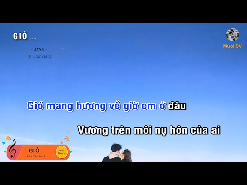 GIÓ – JANK (Guitar beat solo karaoke), Muoi Music | Muối SV 2023 Mới