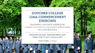 Goucher College Commencement 2017