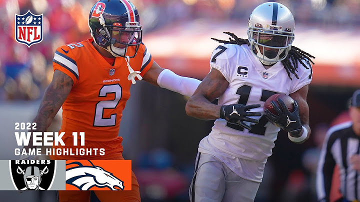 Las Vegas Raiders vs. Denver Broncos | 2022 Week 11 Game Highlights