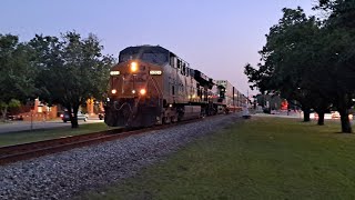 I032 With the 5204 Leading Northbound Double Stacks up front Heading to Baltimore, MD - Pembroke, NC