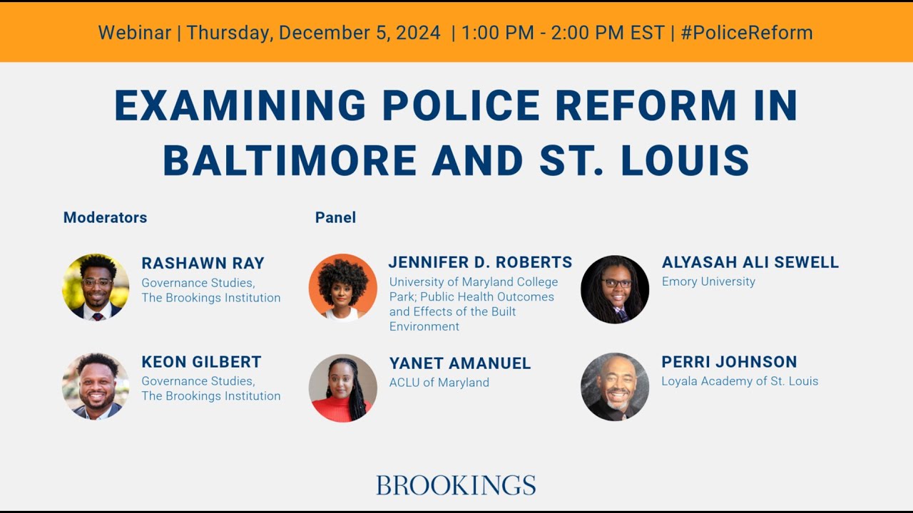 Examining police reform in Baltimore and St. Louis