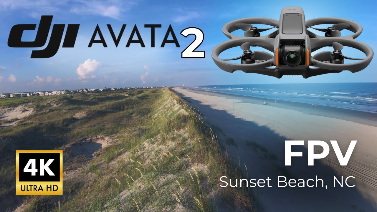 FPV Drone Flight at Sunset Beach, NC | DJI Avata 2 in 4K