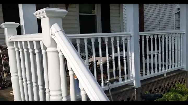 Install Vinyl Railing on Patio and Concrete Stairs - Do it yourself