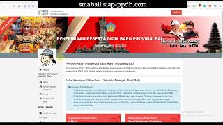 Tutorial Pendaftaran PPDB Online Jalur Inklusi Jenjang SMA Provinsi Bali Tahun 2022