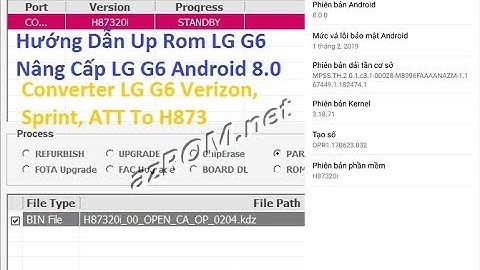 Hướng dẫn cài android 8.1 cho g6