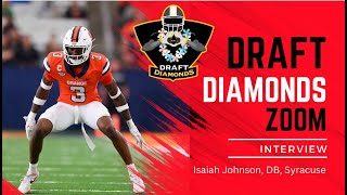 Isaiah Johnson, DB, Syracuse | 2024 NFL Draft Prospect Zoom Interview