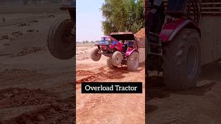 Overload Tractor (Overturned) tractor trending viral short  shortvideo