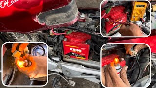 bajaj pulsar bike per new battery lage neper battery charge nahi de parahe