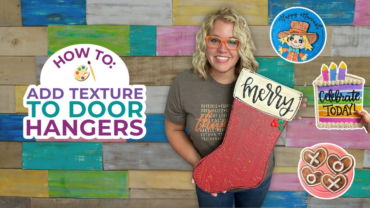 3 Easy Ways to Add Texture to Door Hangers | Beginner-Friendly Painting ...