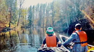 Wilderness canoe adventure in Hälsingland with overnight stay in Tentipi tent (English subtitles)