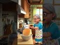 ATTACK OF THE FLYING PANCAKE! 🥞😂 #shorts #funnycartoons #animation #cooking #kidsvideos