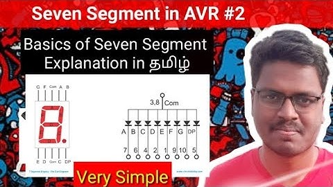 #2 Basic of Seven Segment using Atmega32 in #தமிழ்.