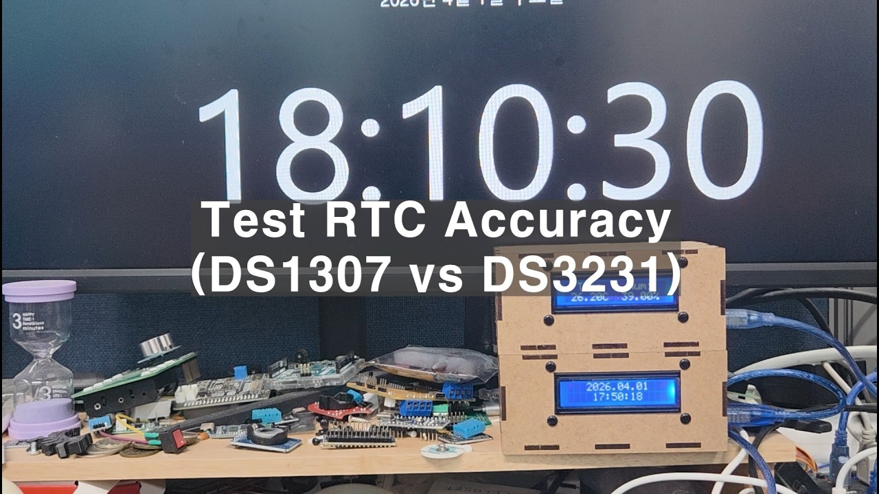 raspberry pi rtc tutorial: using ds1307 and ds3231... Test RTC Accuracy (DS1307 vs DS3231) - YouTube