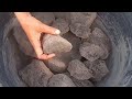 ASMR|| black sand dry crumbling in tub! dear Sabi this is for you! dusty soft satisfying texture!