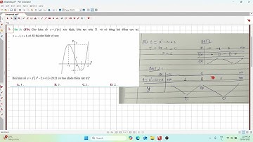 Tìm số cực trị của hàm hợp bắng phương pháp ghép trục