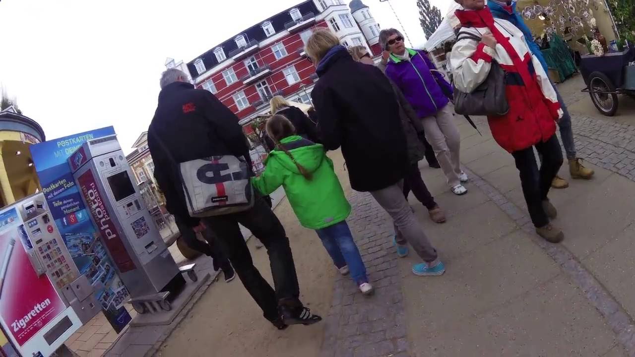 Radfahren durch Zinnowitz. Von Zempin in Richtung Wolgast