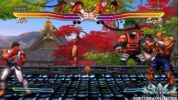 Street Fighter X Tekken Ryu Guile Vs. kazuya Sagat Gameplay E3 Expo 2011