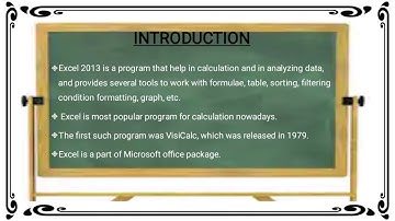 Ch 6 Working with Excel 2013  Class 6 Computer Science