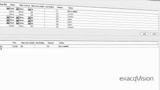Serial Port Setup, exacqVision screenshot 4